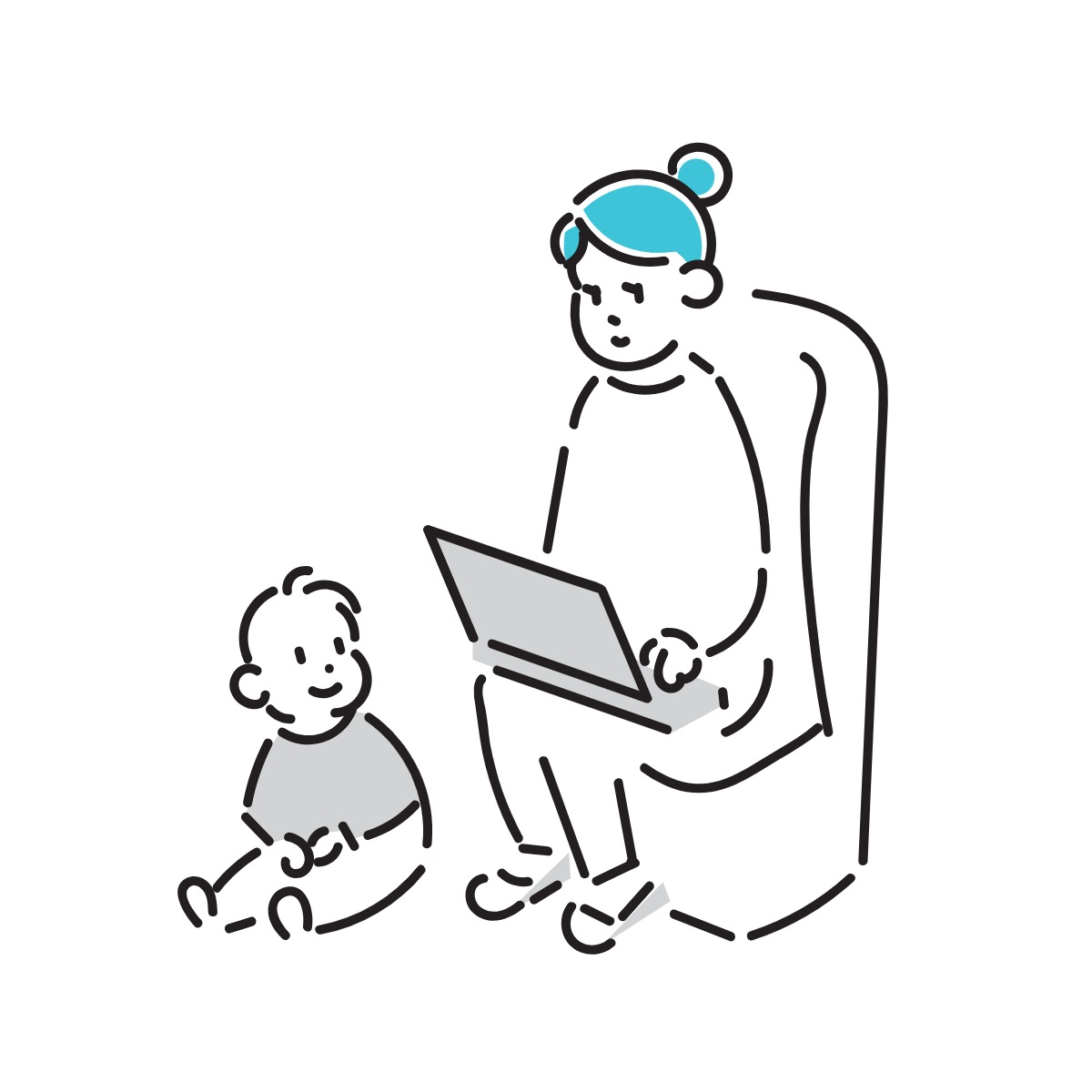 在宅勤務のイメージ